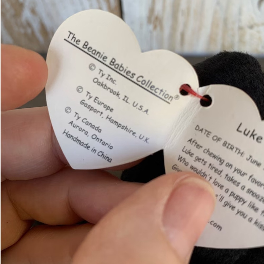 Vintage Ty Beanie Baby Luke the Labrador with Tag Errors, collectors item NWT! - Picture 4 of 5